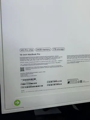 Macbook Pro 16 M5 pro 24ram 1tb ssd