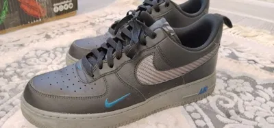 Nike Air Force 1 Carbon Fiber Weave Black Royal 1