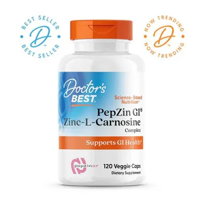 Doctor's Doctors Best PepZin GI Zinc L Carnosine цинк L Л карнозином 1