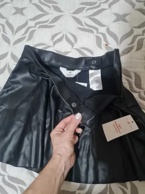 Юбка новая H&M кожанка рост 134, 8 лет 1
