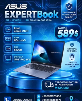 Asus Expertbook Intel Core 5 210H