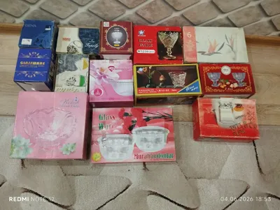 Посуда.13 коробок/наборов.40шт.предметов 1