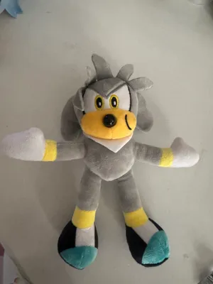 kumush Sonic Silver yumshoq o‘yinchoq 1