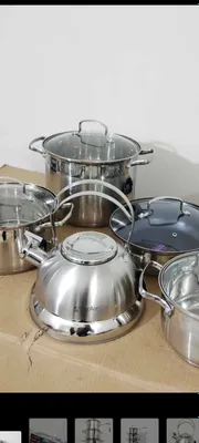 Zepter комплект 12штук набор кастрюли упоковка нов 1