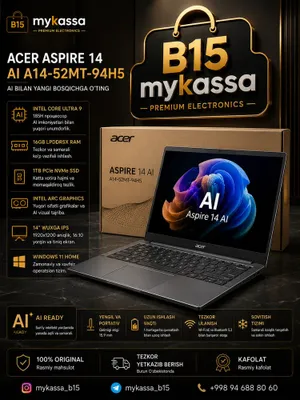Acer Aspire 14 AI A14-52MT-94H5 • Dastavka • New