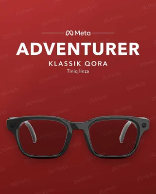 Meta Glasses Adventurer Classic Black, tiniq linza — original 1