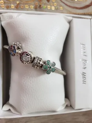 Браслет Pandora из серебра, оригинал, 925 проба 1