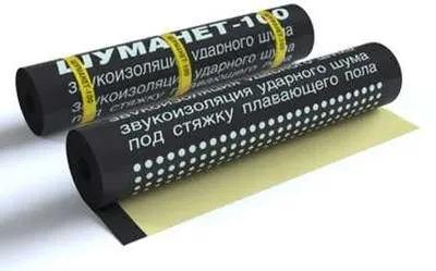 ШУМАНЕТ-100 КОМБИ звуко-гидроизолирующий материал рулонный 1