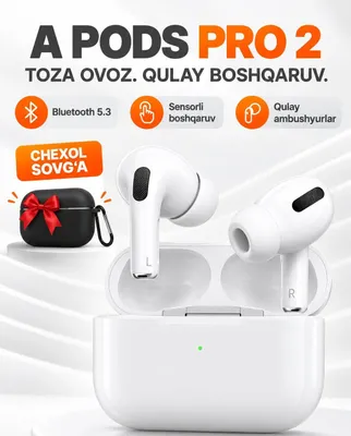 Беспроводные Bluetooth-наушники A Pods Pro 2, сенсорные наушники, защитный чехол в подарок 1
