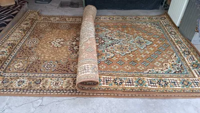 SSSR jun gilami 2 × 3 metr, vintage yorlig‘i bilan 1