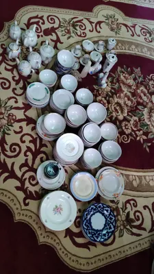 Кухонные посуды хрустали и чайники 1