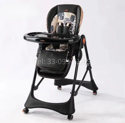 Стульчик для кормления Kidilo 202 — регулируемый складной на колесиках 1
