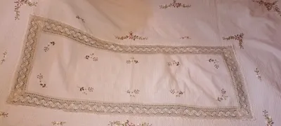 Продаю винтажную хлопковую скатерть с вышивкой 1
