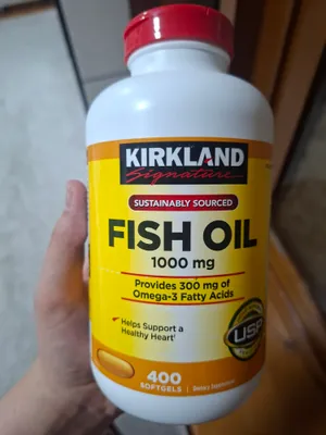 fish oil kirkland-рыбий жир 1000мг 400шт 1