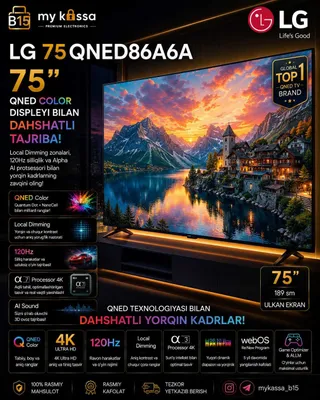 LG 75QNED86A6A / Dastavka / New