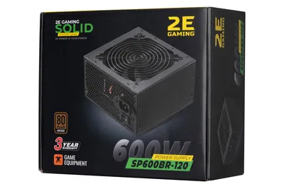 2E SOLID SP600BR-120 600W o‘yin uchun quvvat bloki 1