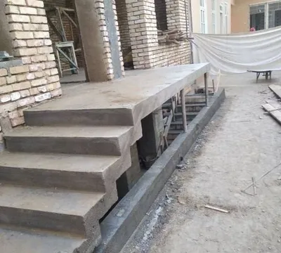 Услуги по изготовлению бетонных лестниц 1