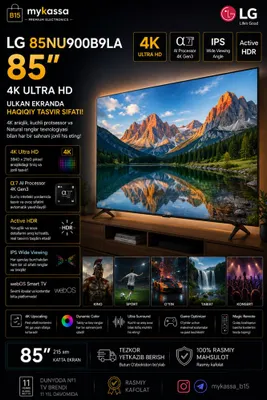 LG 85NU900B9LA — 85 dyuymli 4K ekran • Dastavka • New