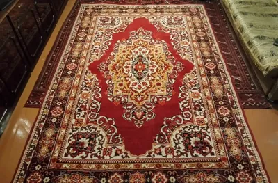 Qalin yarim junli gilam 1.93 x 3 m (baland tukli)