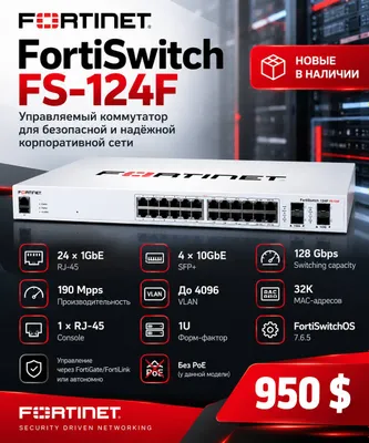 Fortinet FortiSwitch FS-124F