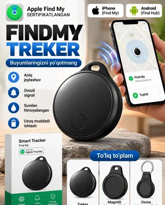 F10 GPS treker, kalit va buyumlarni kuzatish qurilmasi, Apple Find My
