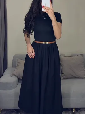 Ayollar uchun elegant qora ko‘ylak 1