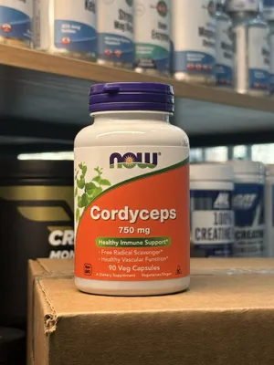 Now Cordyceps 750 mg 90 капсул 1