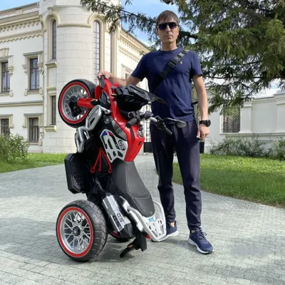 Bolalar mototsikli gaz tovushi bilan / Qadoqda yangi 1