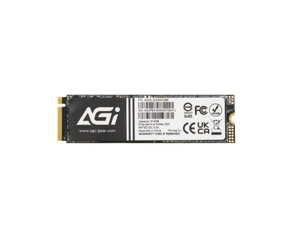 - Твердотельный накопитель SSD M.2 512GB AGI AI198 NVMe PCIe 3.0 1