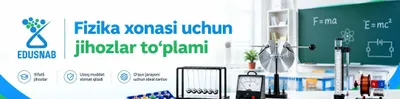 Fizika laboratoriyasi uskunalari — mexanika, optika, elektr to'plamlar 1