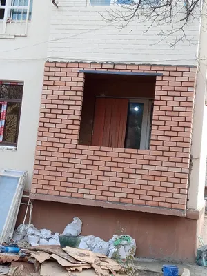 Кладка балкона фасад облицовочный Кирпичом Подрашивка казирок решатка 1