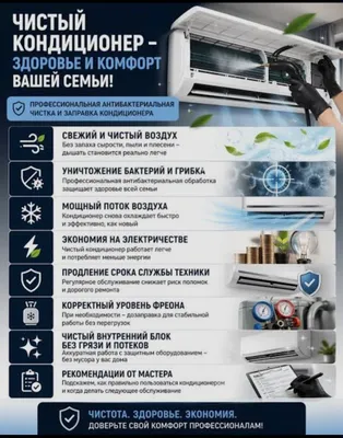 Кондиционер Чистка ремонт Профилактика konditsioner ch 1