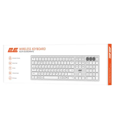 2E KS270 WL BT White qaychi tipidagi klaviatura 1