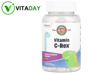 KAL Dinosaurs Vitamin C-Rex — apelsin ta’mli C vitamini 1