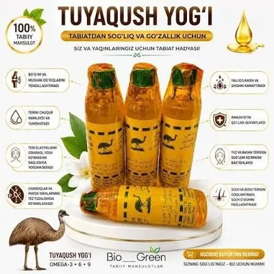 Tuyaqush yogi dastafka hizmati mavjud 99 000 so'm