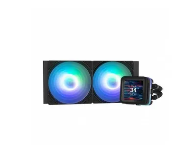 Zalman Alpha 2DS A24 ARGB Black 240 mm suyuqlik bilan sovutish tizimi 1