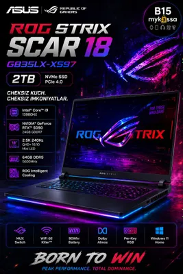 ASUS ROG Strix SCAR 18 G835LX-XS97 (2TB)/ Dastavka