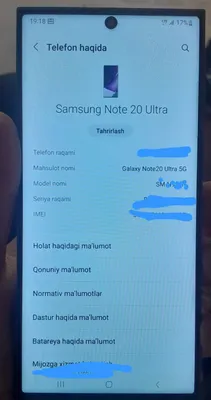 Samsung Note 20 ultra 5G 1