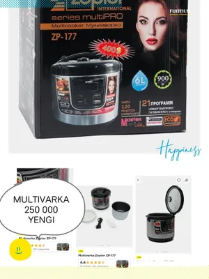 multivarka ko'p funksiyali 6l