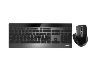 | Rapoo 9900M Black simsiz klaviatura va sichqoncha to‘plami 1