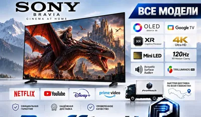 Телевизор SONY BRAVIA Mini LED QLED, диагональ 43/55/65/75/85 1