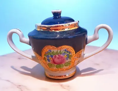 Vintaj mini shakar idishi (servizdan)