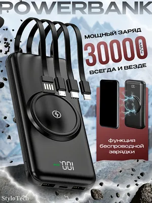 Внешний аккумулятор Power Bank 10000 - 20000 мА/ч 1
