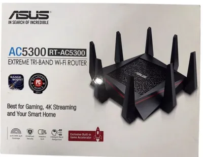 ASUS RT-AC5300 Tri-Band Wi-Fi роутер router игровой Gaming, 8 антенн 1