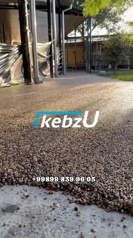 Тош гилам (Каменный ковёр) — Табиий галька ва 2 компонентли лак! — фото 6