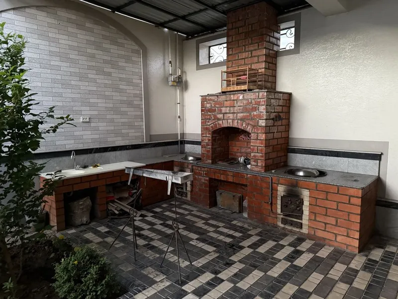 Oq tosh yon bagrida dacha sauna bassen tenis wifi bbq landshaft dizayn — фото 5