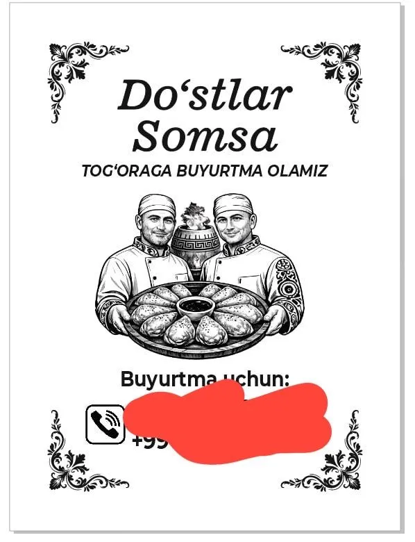 Qogoz paketlar Gumma Va Somsa maxsulotlar uchun — фото 1
