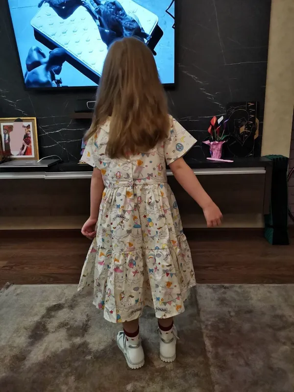 Платье с единорогами на 5-6 лет — фото 3