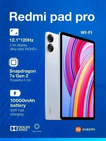 Новый Xiaomi Redmi Pad Pro Wifi 3 Новый Xiaomi Redmi Pad Pro Wifi 3