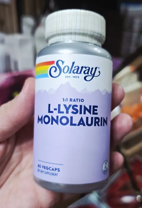 ДОСТАВКИ НЕТ Solaray лизин монолаурин 60шт 120 000 Made in USA